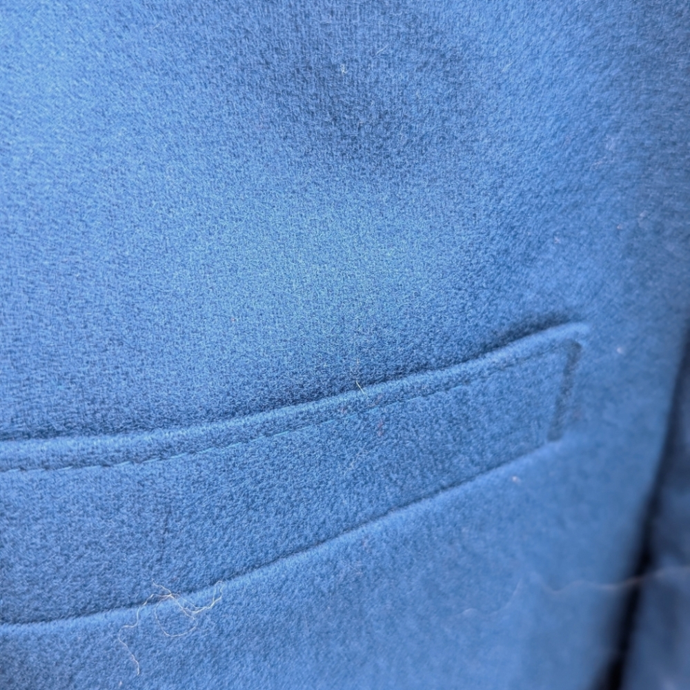 Vtg Pendleton Dark Blue Wool One Button Closure B… - image 4